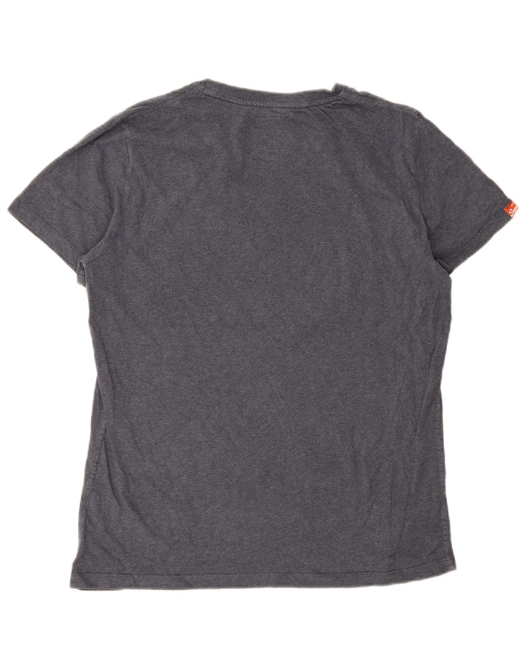 Męski T-shirt Superdry z grafiką, rozmiar XL, szara bawełna
