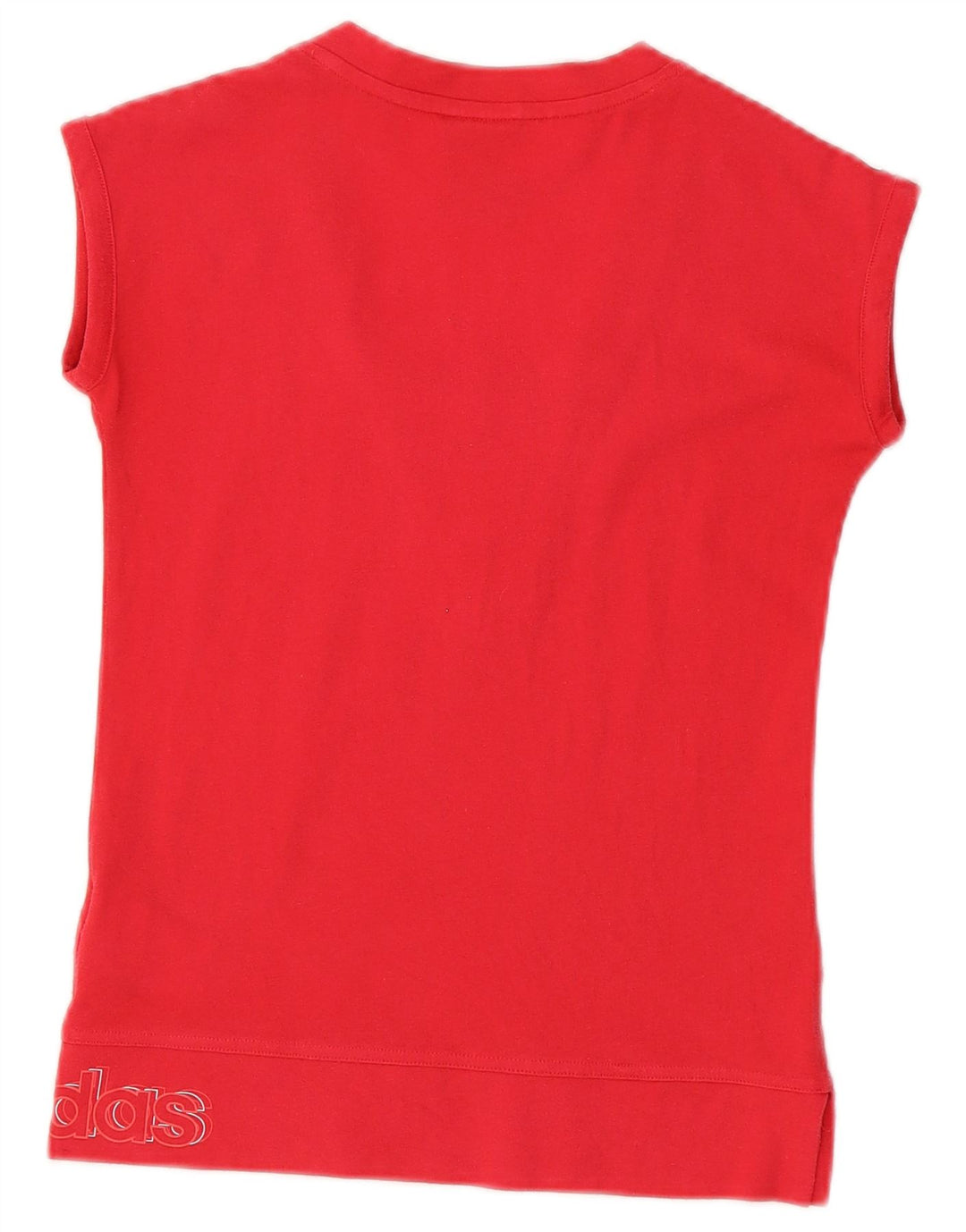 Dziewczęcy T-shirt z grafiką ADIDAS 11-12 lat, różowa bawełna