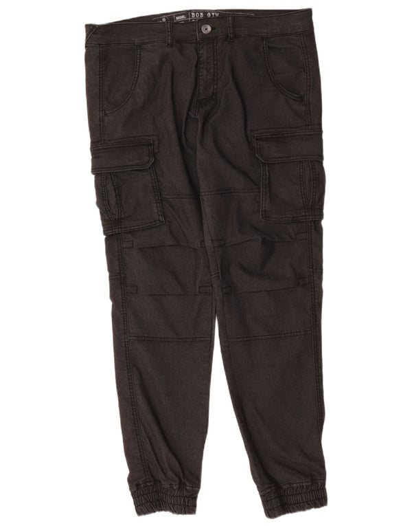 Damskie spodnie joggery Gas XL W36 L31 Czarne bawełniane
