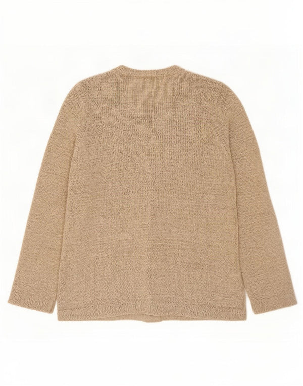 Sweter damski Marks & Spencer UK 16, duży, beżowy, akrylowy