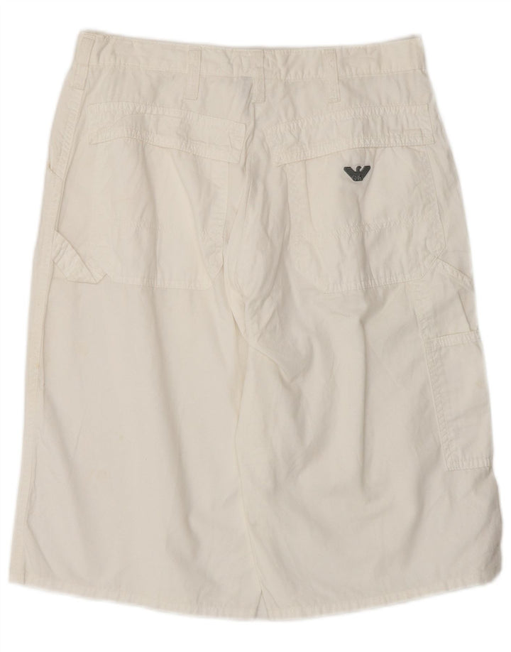 Damskie spodenki cargo Armani IT 44 Medium W28 białe
