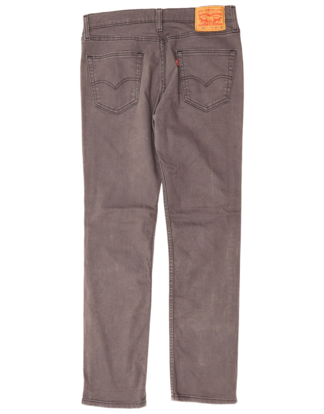 Męskie jeansy Levi's 511 Slim W33 L32 Szara bawełna