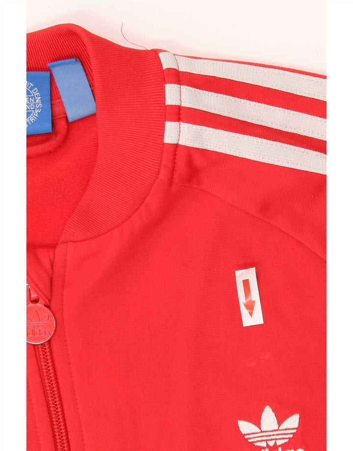 Chłopięca bluza dresowa Adidas 14-15 lat, czerwona, poliestrowa