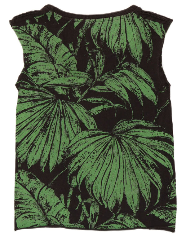 Damska kamizelka Desigual Graphic Top UK 10 Small Black Floral