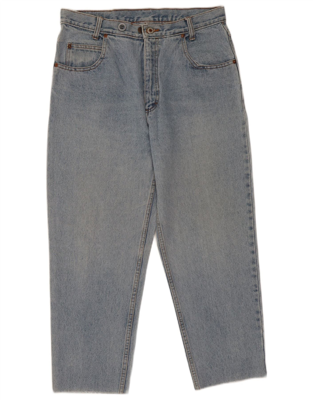 Vintage damskie dżinsy Crop Tapered W32 L26 niebieskie
