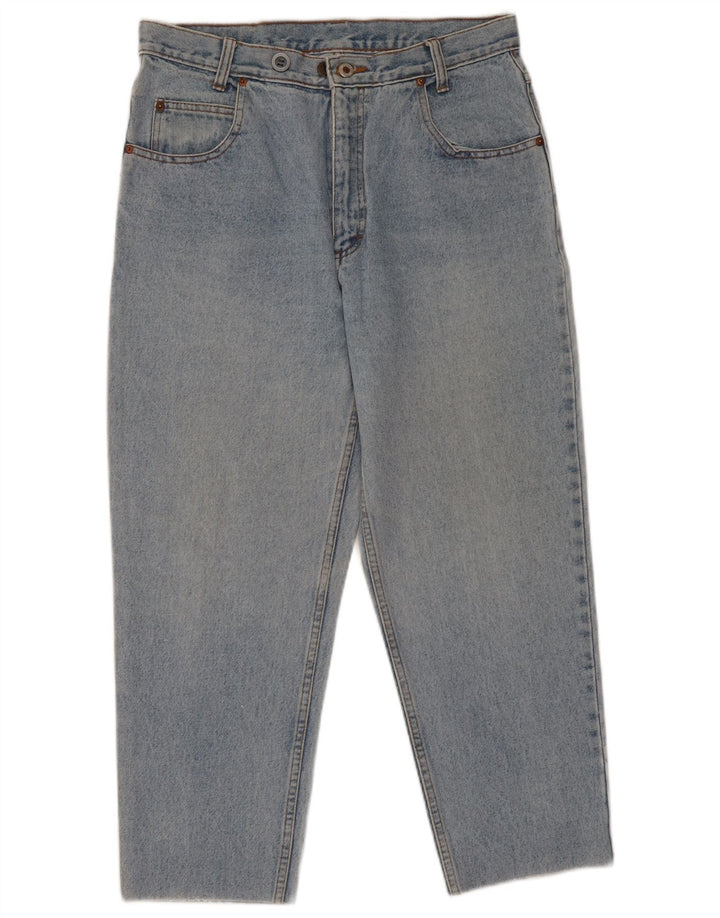 Vintage damskie dżinsy Crop Tapered W32 L26 niebieskie