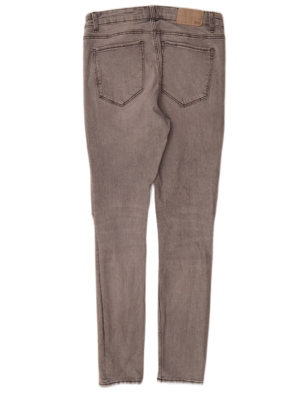 Damskie jeansy rurkowe Zara w trudnej sytuacji EU 38 Small W28 L27 Szara bawełna