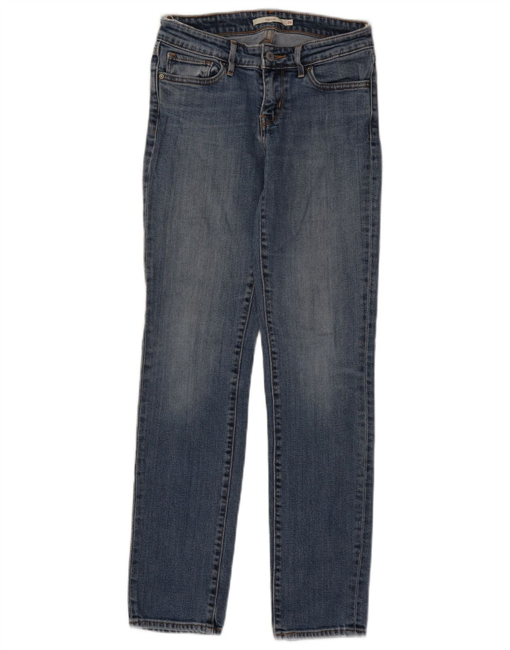 Damskie jeansy Levi's 712 Slim W26 L30 Niebieska bawełna