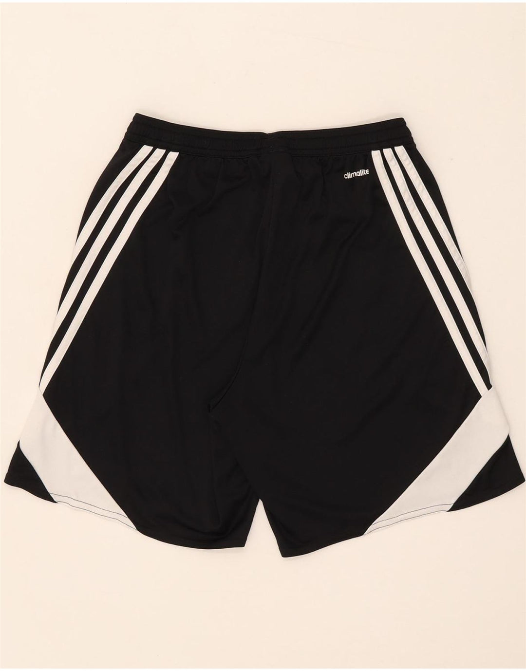 Męskie spodenki sportowe Adidas Climalite, mały, czarny poliester z blokami kolorów