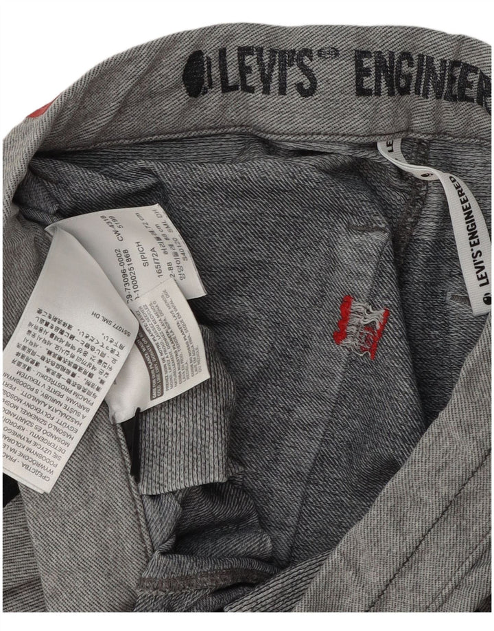 Męskie spodnie dresowe Levi's z grafiką, małe, szare, nowoczesne