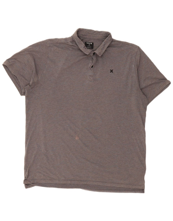 Męska koszulka polo HURLEY Dri Fit XL, szara, bawełniana