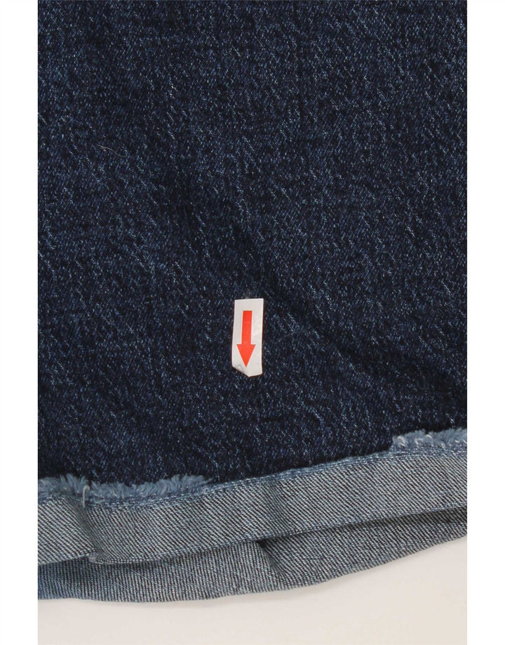 Damskie spodenki jeansowe Levi's 501 W30 Średni granatowy, bawełniany