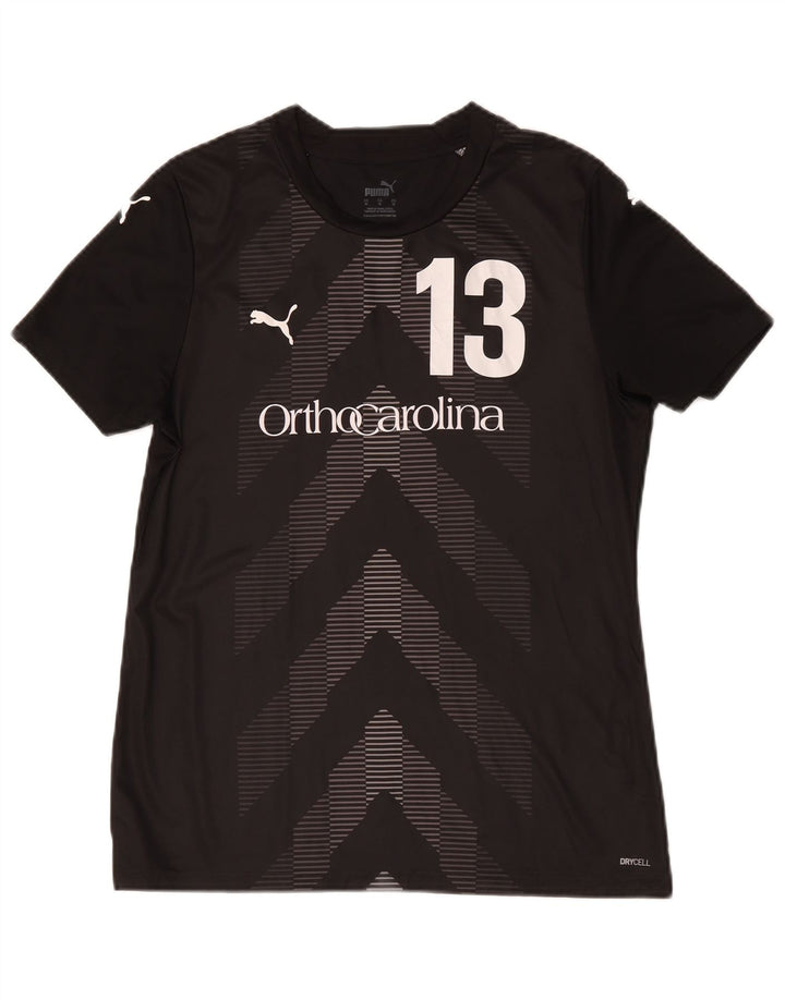 Męski T-shirt Puma Carolina z grafiką, średni czarny geometryczny
