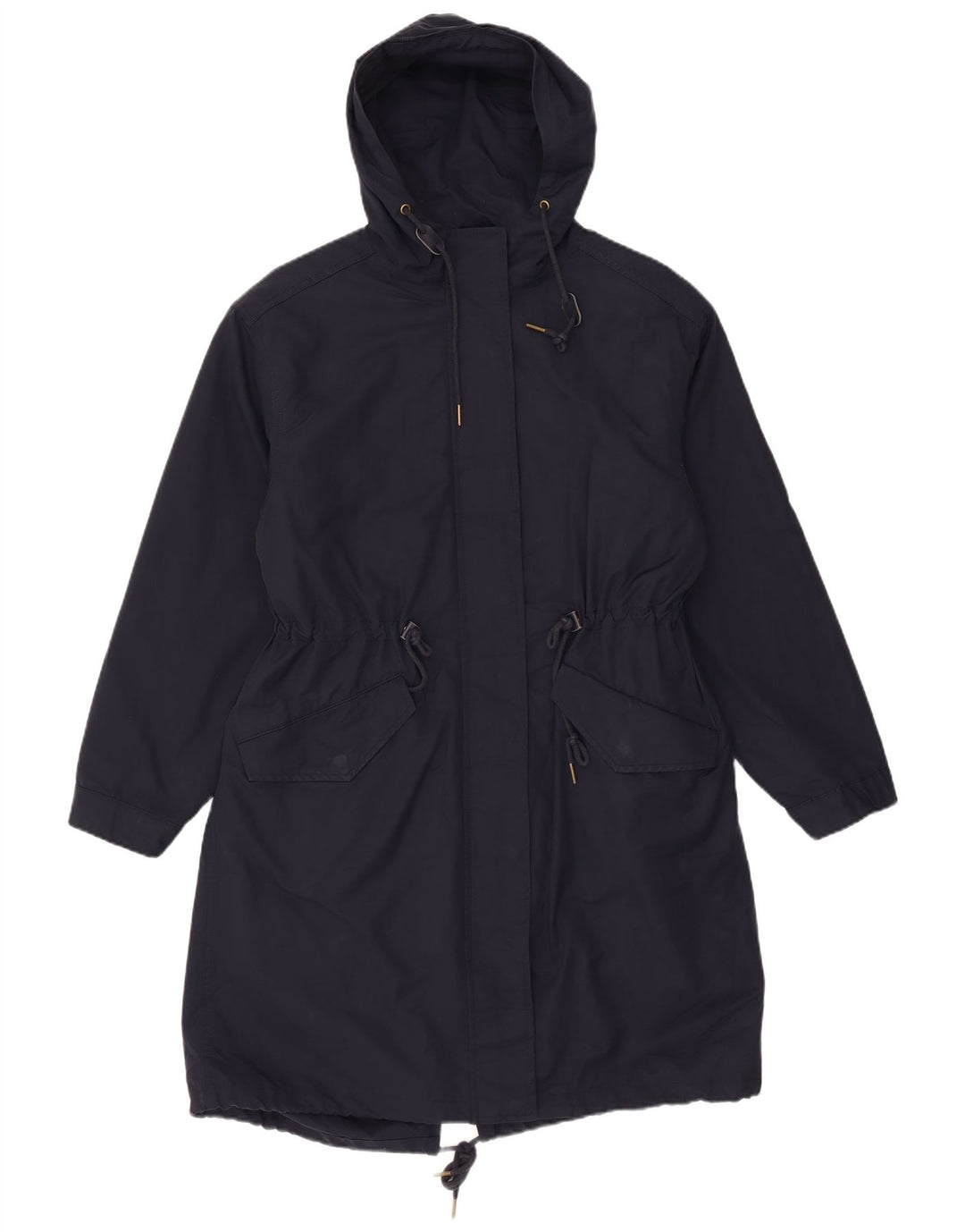 Damska kurtka parka z kapturem Marks & Spencer UK 12, średni granatowy poliester