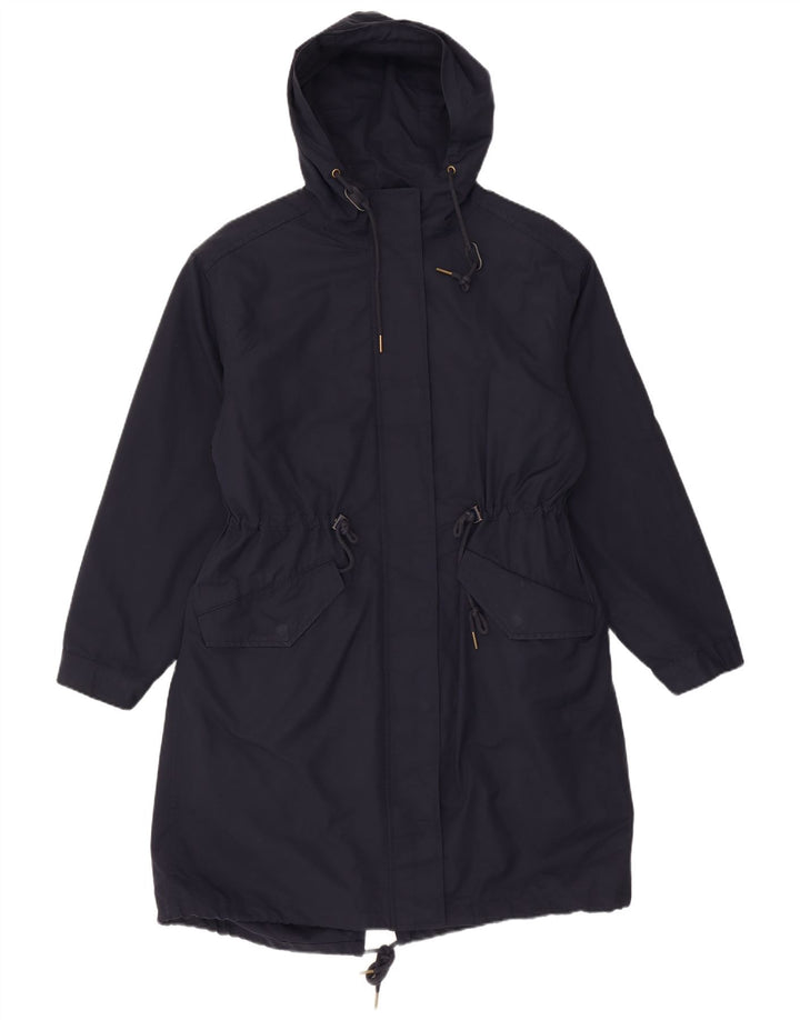 Damska kurtka parka z kapturem Marks & Spencer UK 12, średni granatowy poliester