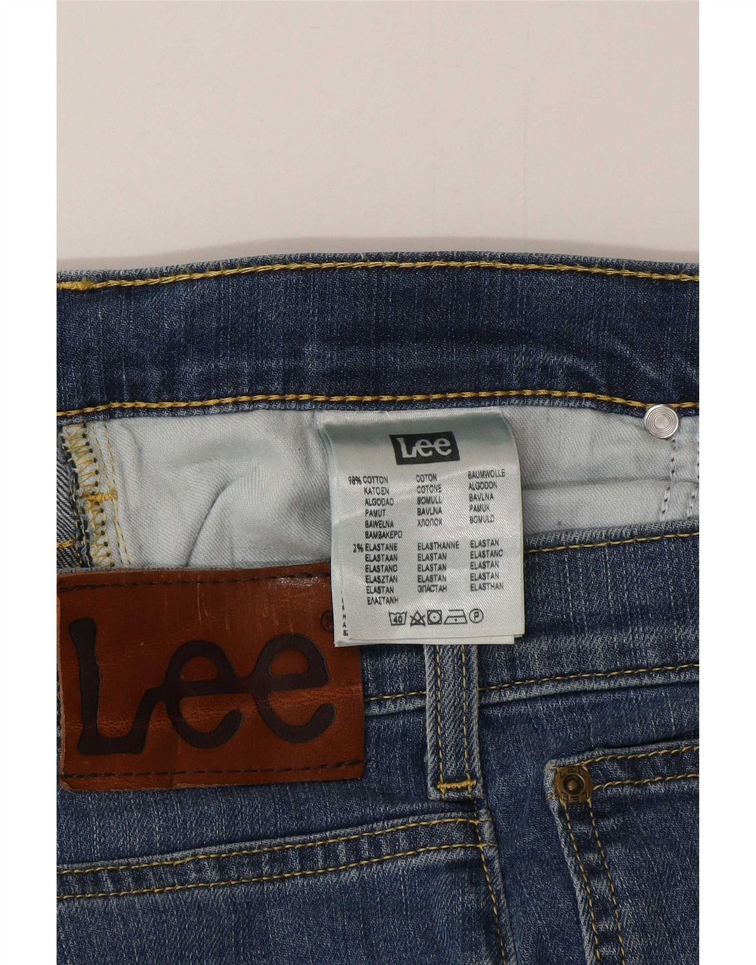 Męskie dżinsy Lee Brooklyn Straight W36 L32 Niebieskie bawełniane