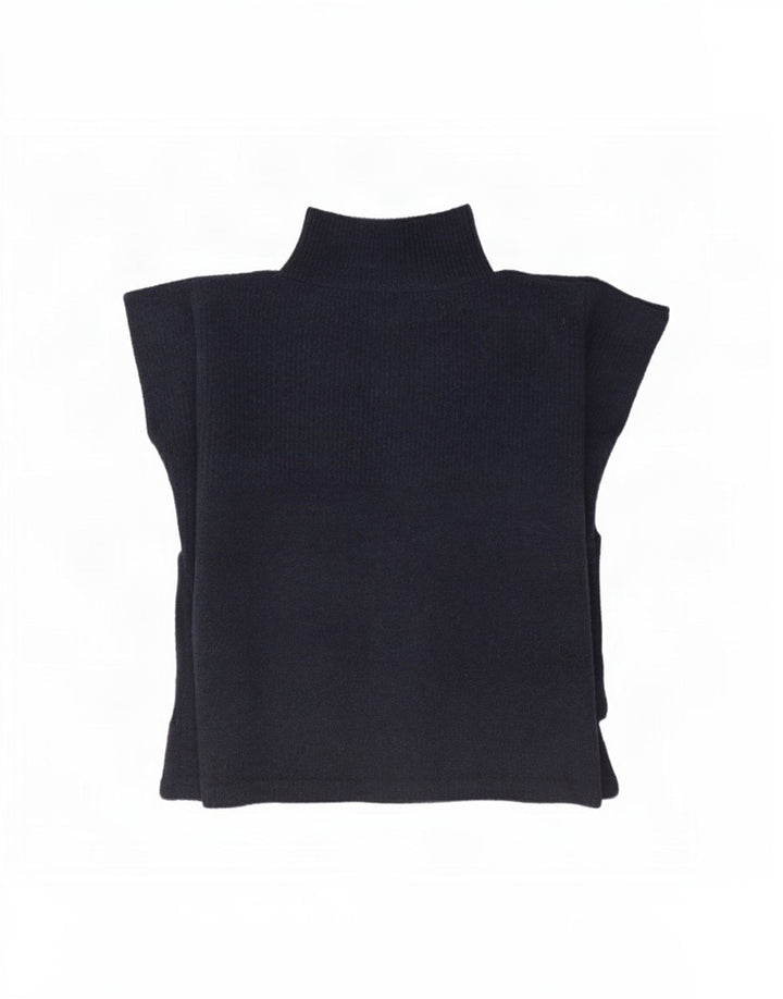 Marks & Spencer Damski sweter ponczo w jednym rozmiarze, granatowy, poliester