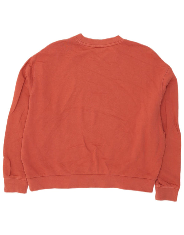 Damski sweter Lee o swobodnym kroju, UK 10, mały, czerwony, bawełniany