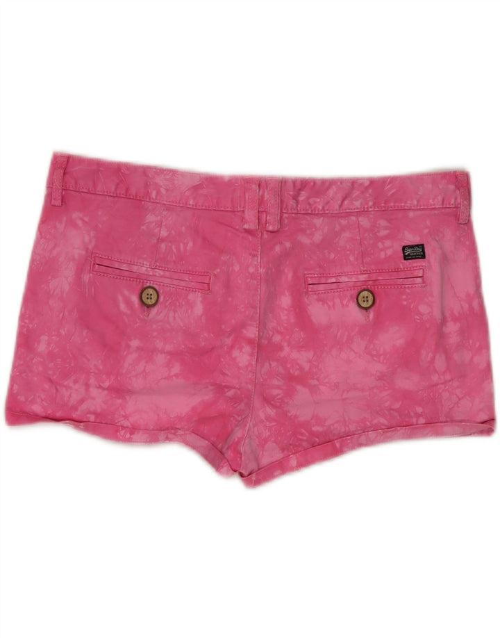Damskie spodnie Superdry średnie W34, różowe, bawełniane