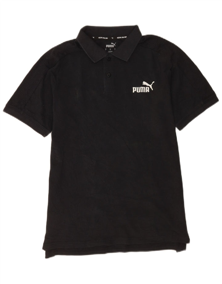 Męska koszulka polo Puma, mała, czarna, bawełniana