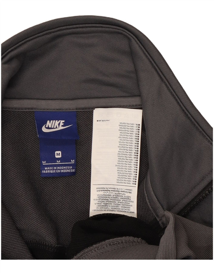 Męska kurtka dresowa Nike, średnia czarna, poliestrowa z blokami kolorów
