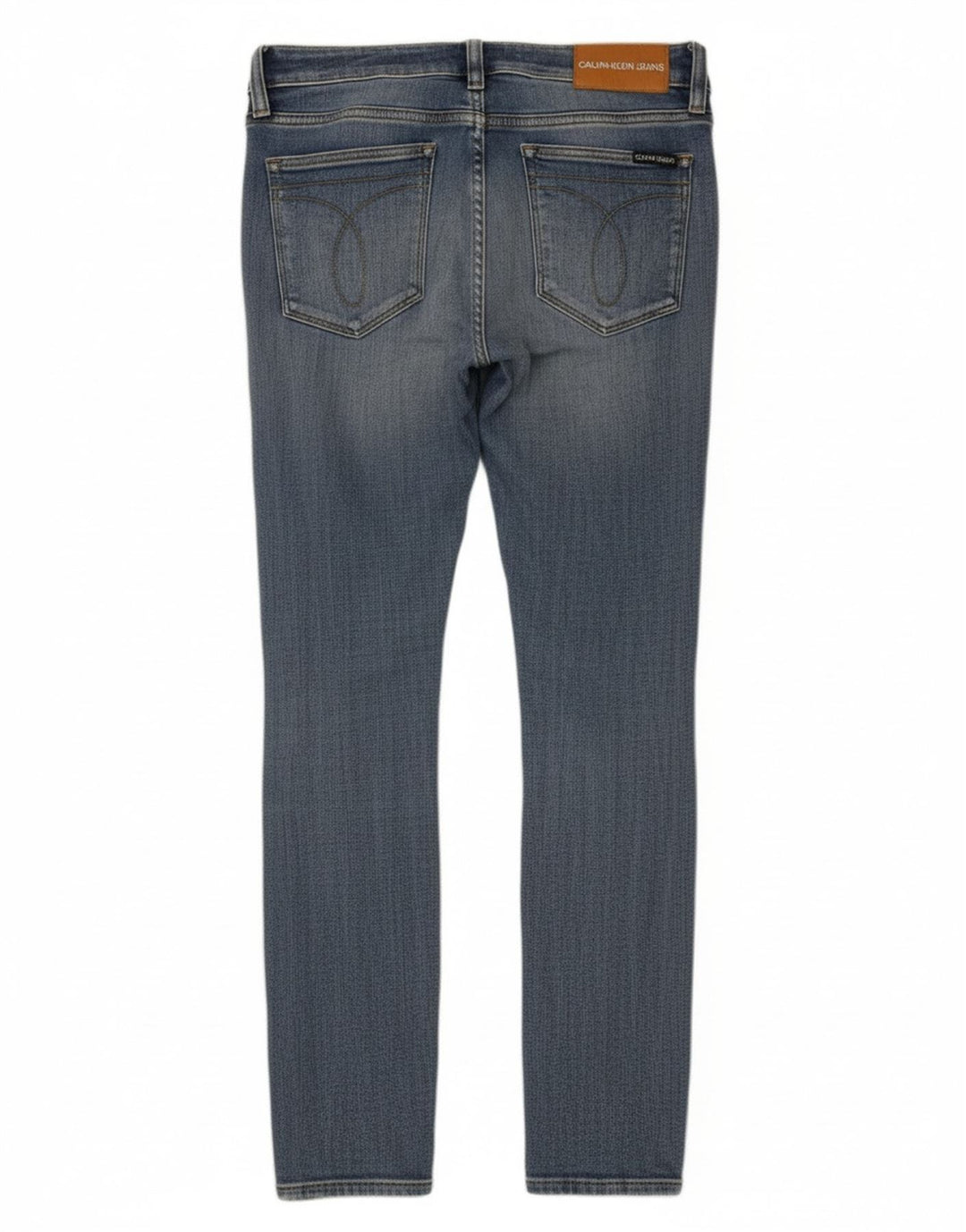 CALVIN KLEIN Womens Slim Jeans W26 L30 Blue Cotton