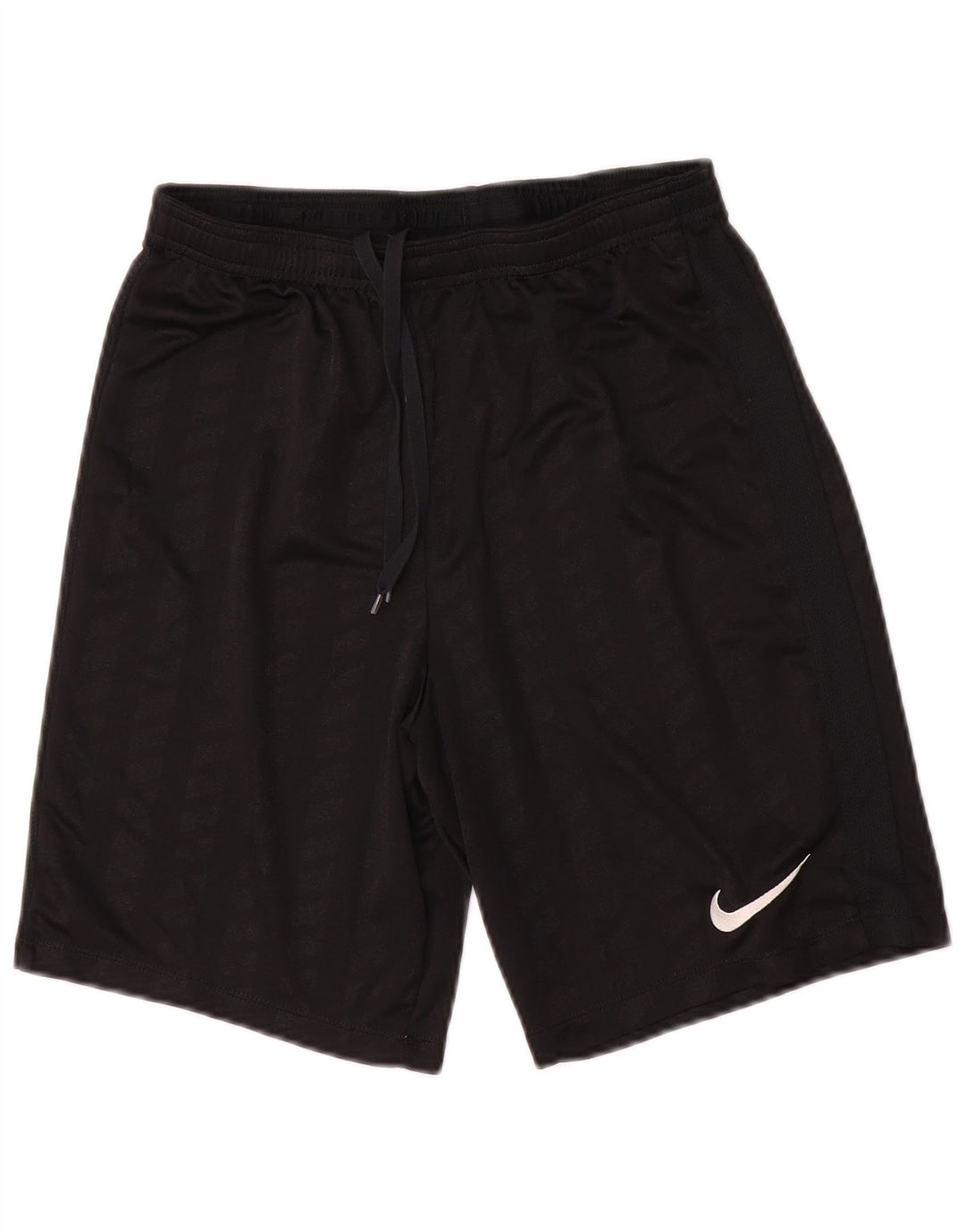 Męskie spodenki sportowe Nike Dri Fit, małe, czarne, poliestrowe paski
