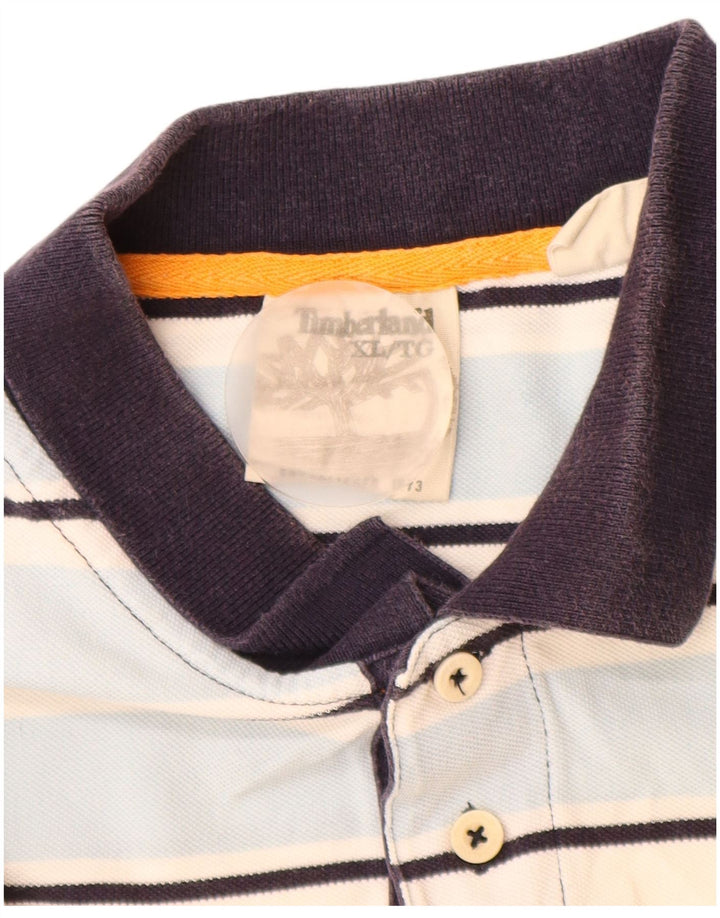 Męska koszulka polo TIMBERLAND XL, bawełniana w kolorowe paski