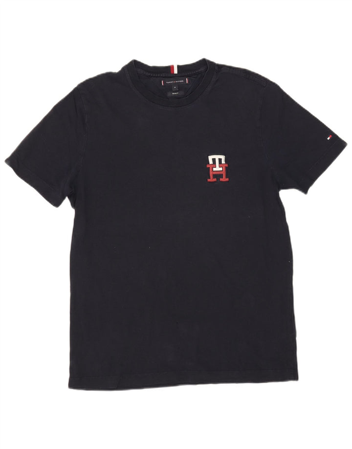 T-shirt męski Tommy Hilfiger o regularnym kroju, średni granatowy