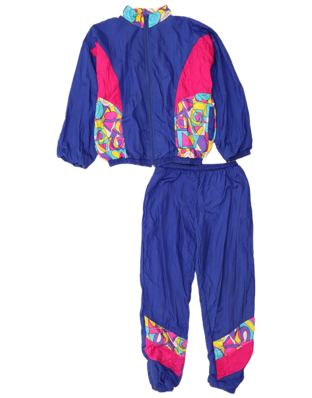 ORSO POETA Chłopięcy pełny dres 13-14 lat Niebieski poliamid w blokach kolorów