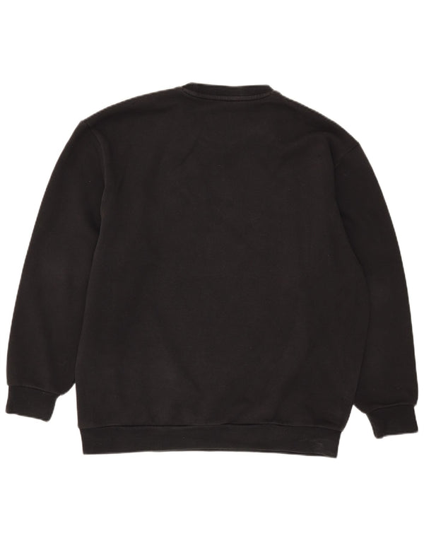Adidas Męska bluza z grafiką oversize Jumper 2XS Czarna bawełna