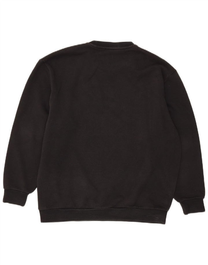 Adidas Męska bluza z grafiką oversize Jumper 2XS Czarna bawełna
