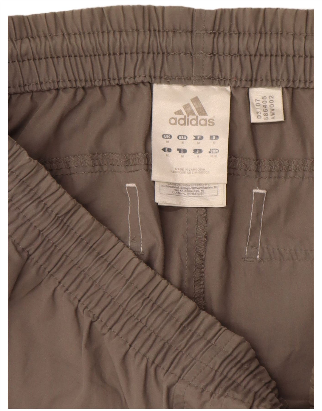 Męskie spodnie dresowe Adidas Capri Cargo, średnioszary poliester