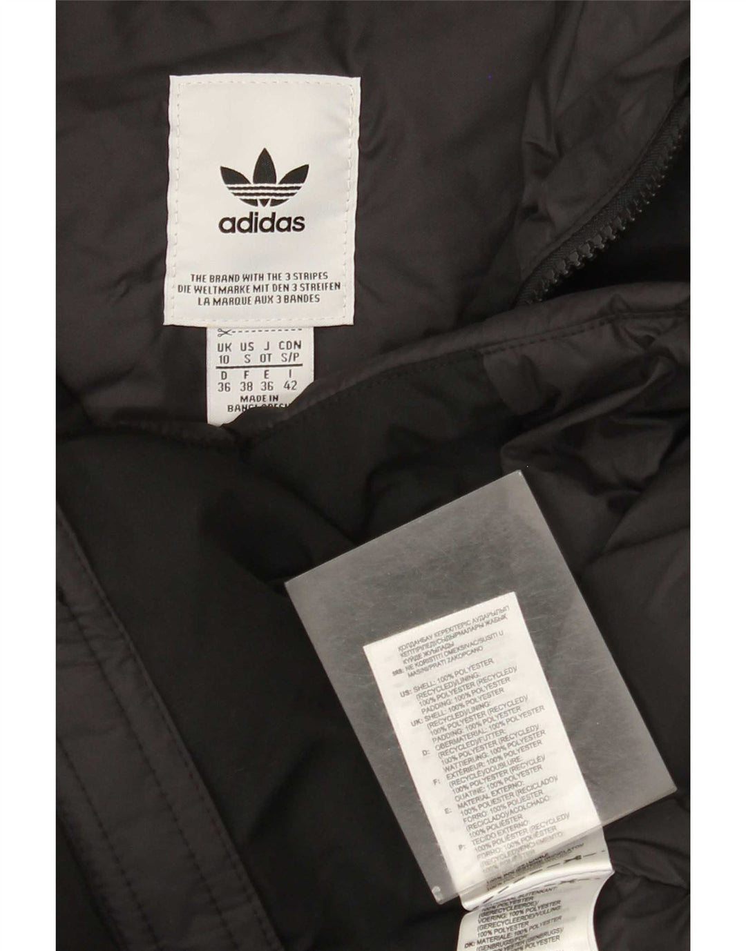 Adidas Damskie UK 10 Mały Czarny Poliester