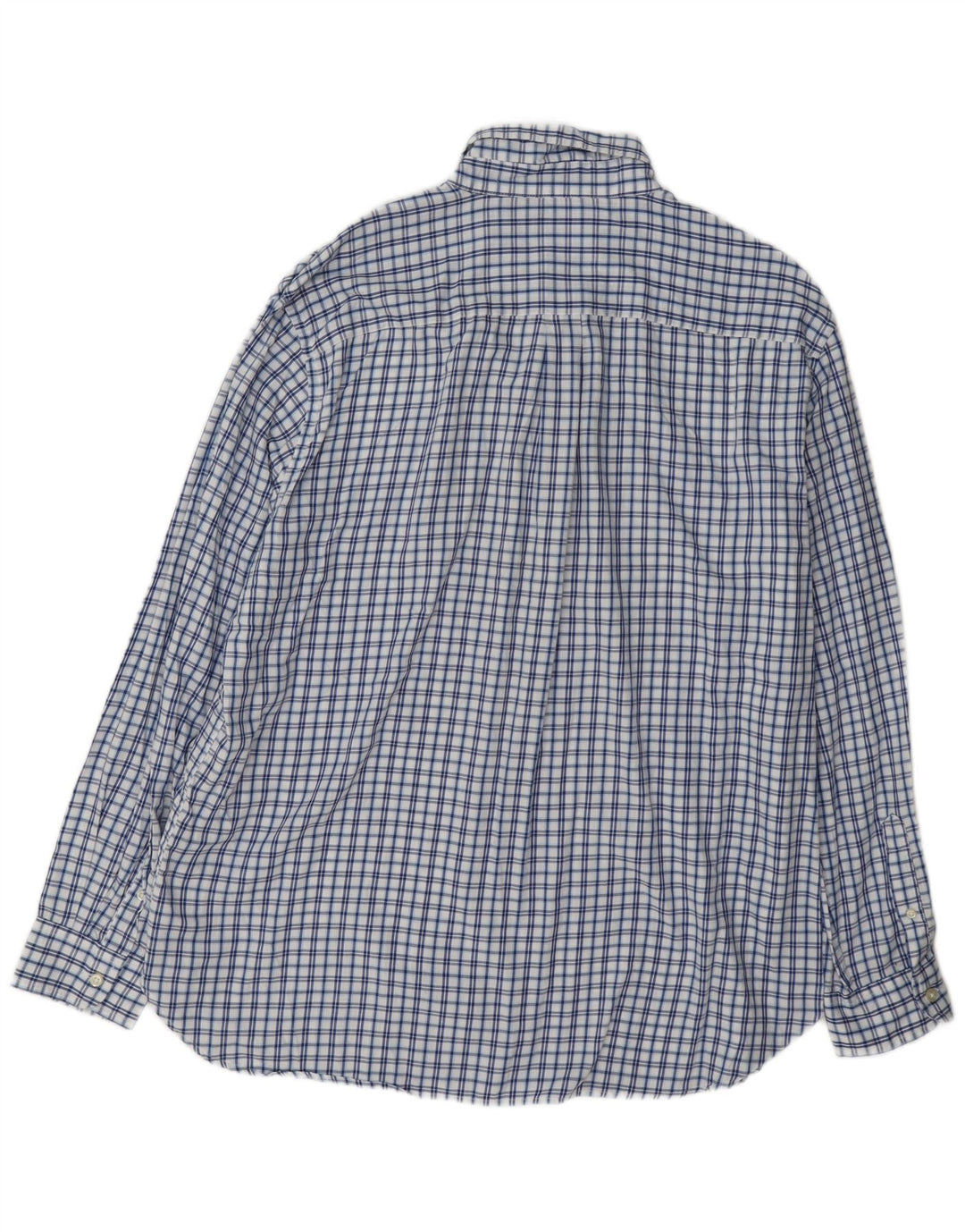Męska koszula flanelowa Chaps XL w niebieską kratkę, bawełniana