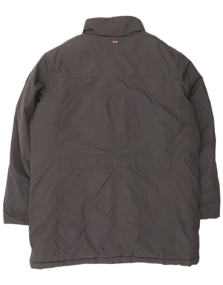 Męski ocieplany płaszcz NAPAPIJRI UK 46 3XL, czarny poliester