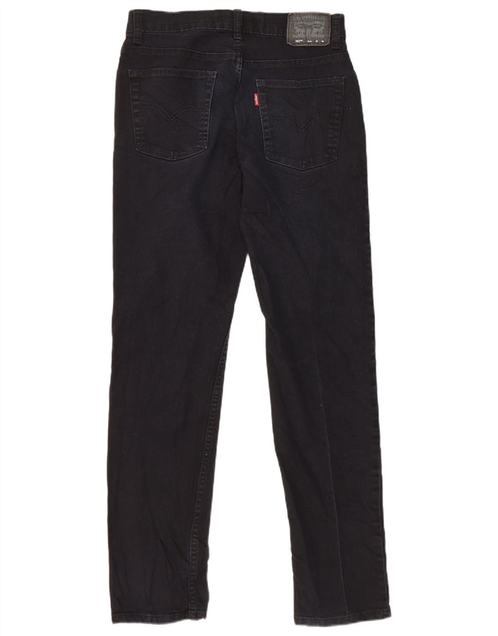 Damskie jeansy Levi's 502 Regular Tapered W28 L30 Granatowa bawełna