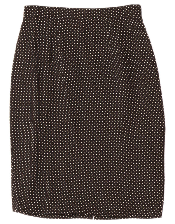 Vintage damska spódnica ołówkowa IT 44 Medium W28 Black Spotted Acetat