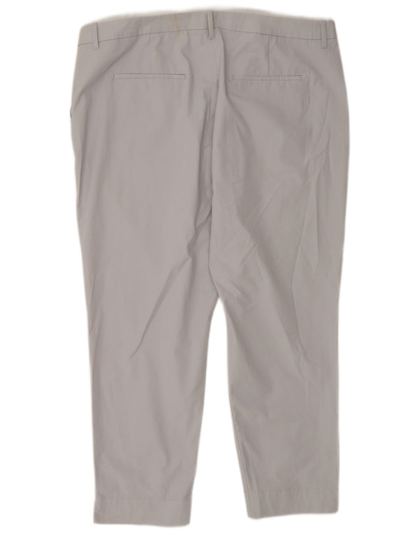 Marks & Spencer Damskie zwężane spodnie chino UK 20 2XL W40 L27 Szara bawełna