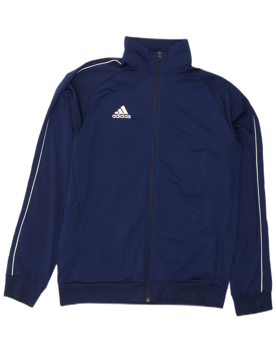 Adidas Męska bluza dresowa, duża granatowa, poliestrowa
