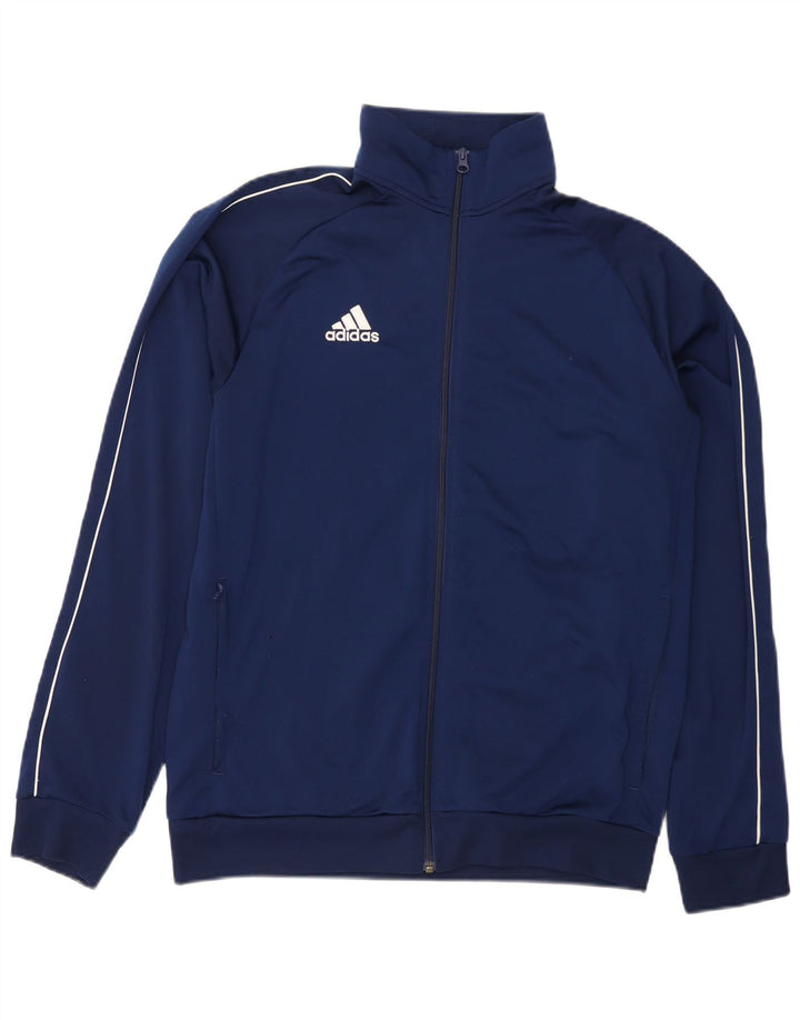 Adidas Męska bluza dresowa, duża granatowa, poliestrowa