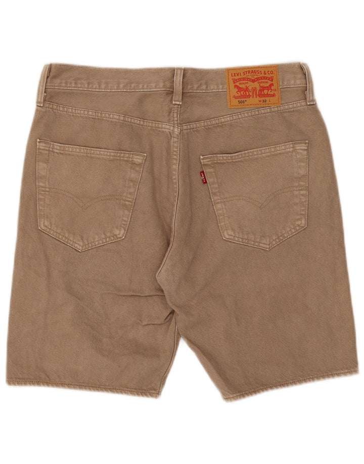 Męskie spodenki jeansowe Levi's 501 W32 w kolorze średniego beżu, bawełniane