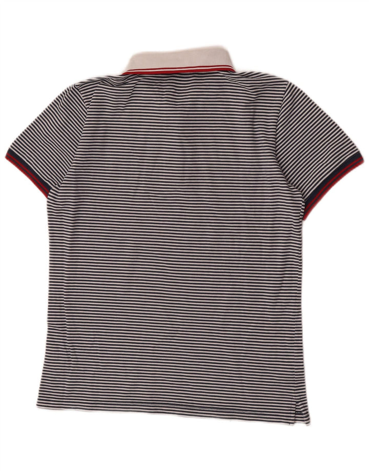 Męska koszulka polo Fred Perry, mała, granatowa, bawełniana w prążki