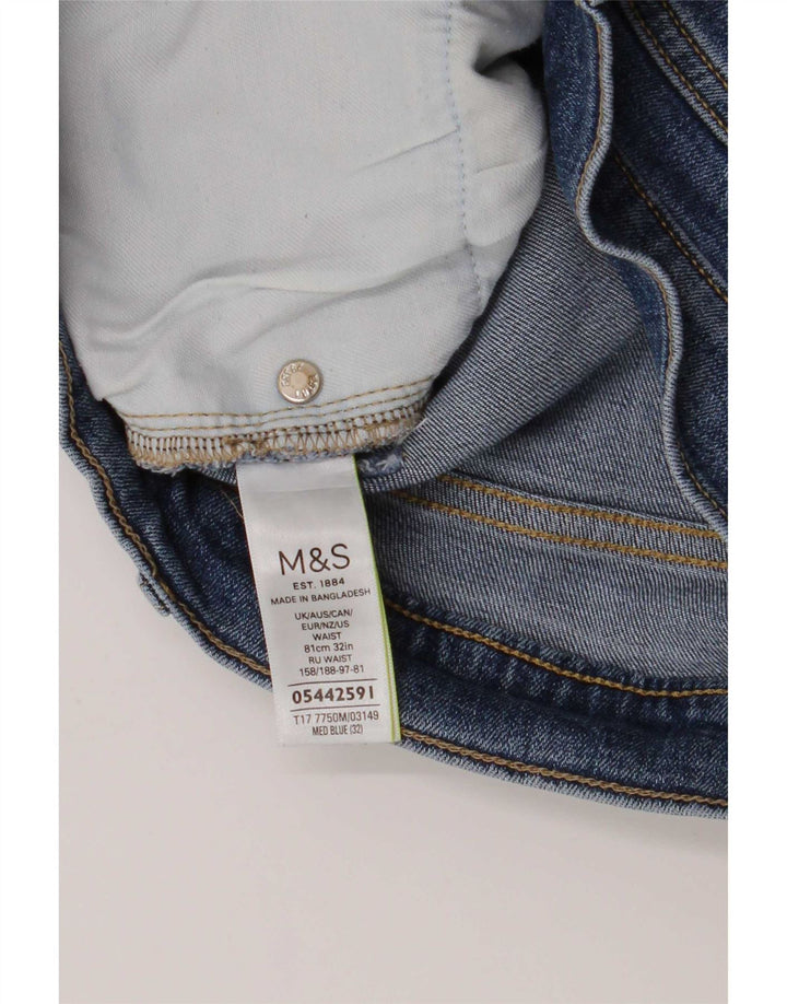 Męskie spodenki jeansowe Marks & Spencer, średnie W32, niebieskie, bawełniane