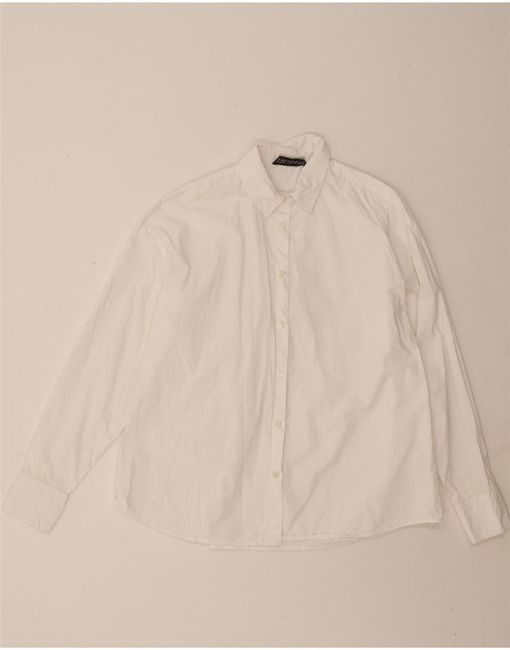 Damska koszula oversize Trussardi IT 38 XS, biała bawełna