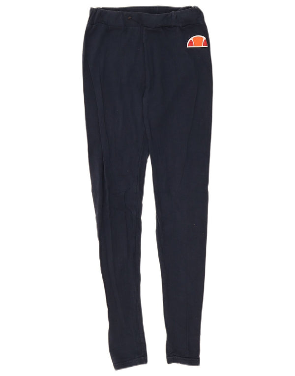 Legginsy damskie Ellesse UK 10 Małe, granatowe, bawełniane