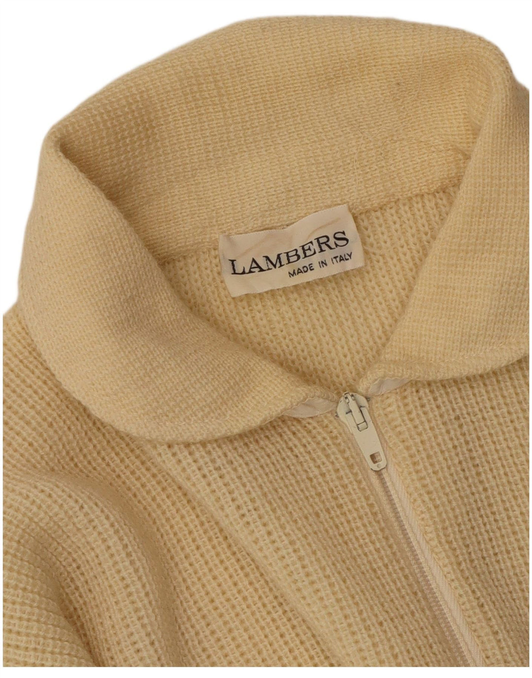 Męski sweter polo Lambers w kolorze średniego beżu