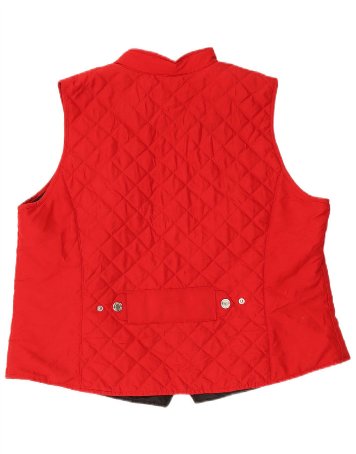Damska pikowana kamizelka Chaps UK 18 XL czerwona