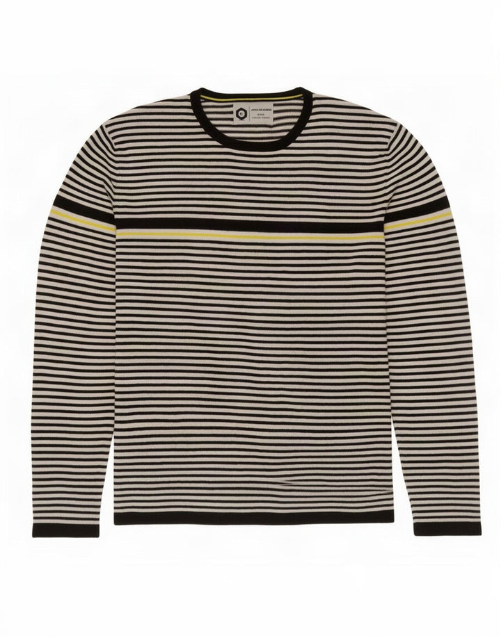 Męski sweter Jack & Jones z okrągłym dekoltem i małymi czarnymi paskami