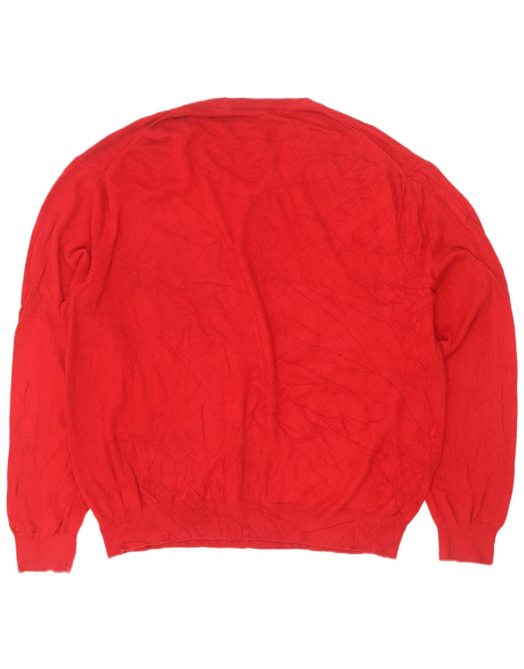 Męski sweter Chaps z dekoltem w kształcie litery V, 2XL, czerwona bawełna